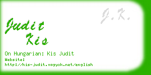judit kis business card